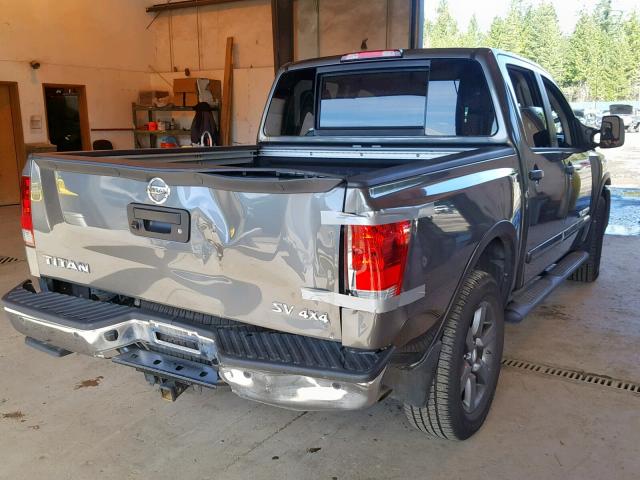 1N6AA0EC8FN503420 - 2015 NISSAN TITAN S GRAY photo 4