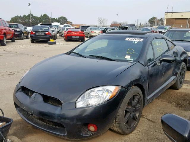 4A3AK64F17E073677 - 2007 MITSUBISHI ECLIPSE ES BLACK photo 2