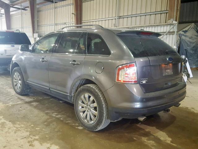 2FMDK3JC1ABA06133 - 2010 FORD EDGE SEL GRAY photo 3