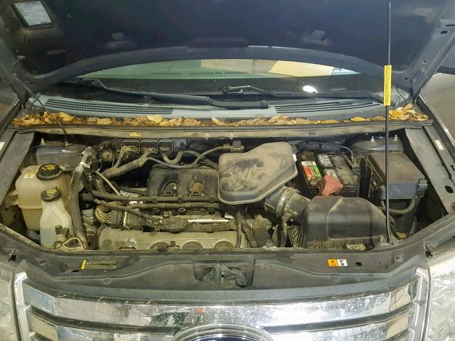 2FMDK3JC1ABA06133 - 2010 FORD EDGE SEL GRAY photo 7