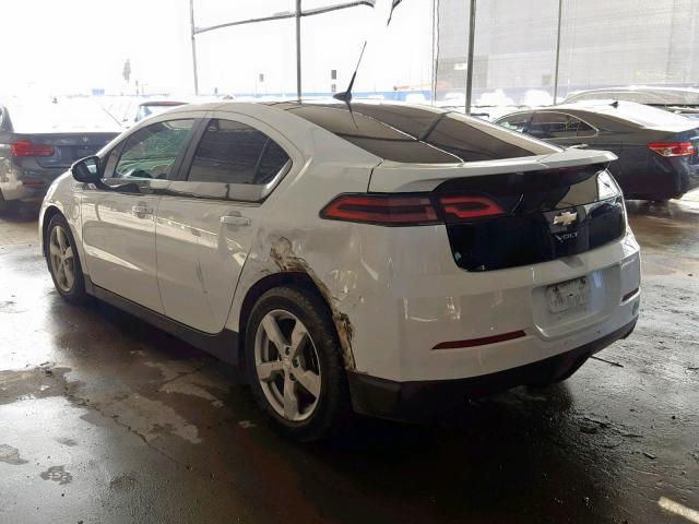 1G1RF6E44CU124976 - 2012 CHEVROLET VOLT WHITE photo 3