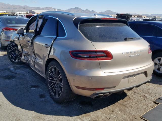 WP1AF2A52FLB95226 - 2015 PORSCHE MACAN TURB TAN photo 3