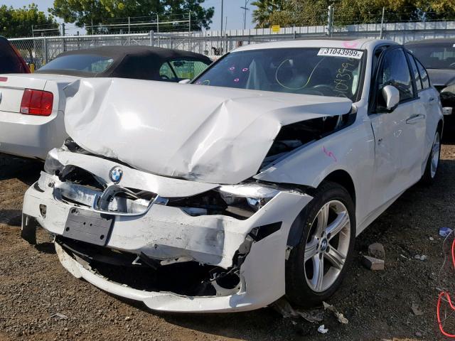 WBA3C1C51EK105513 - 2014 BMW 328 I SULE WHITE photo 2