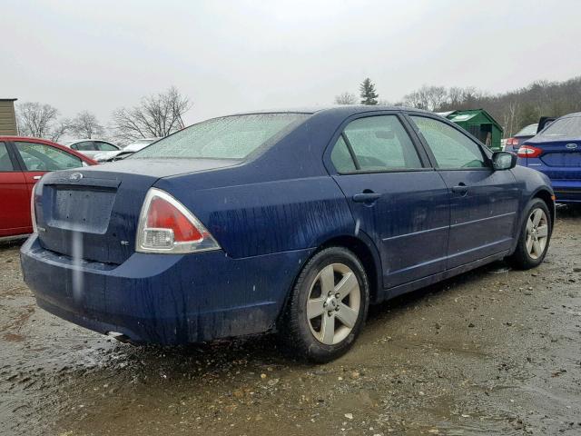 3FAHP07Z16R233080 - 2006 FORD FUSION SE BLUE photo 4