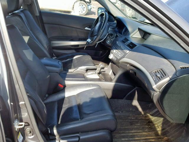 1HGCP2F86AA048259 - 2010 HONDA ACCORD EXL GRAY photo 5