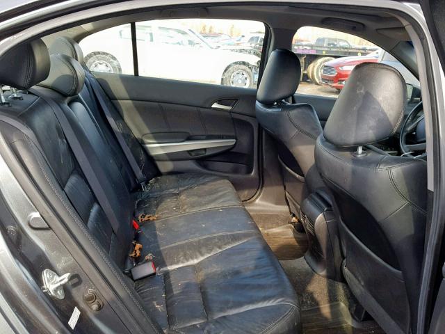 1HGCP2F86AA048259 - 2010 HONDA ACCORD EXL GRAY photo 6