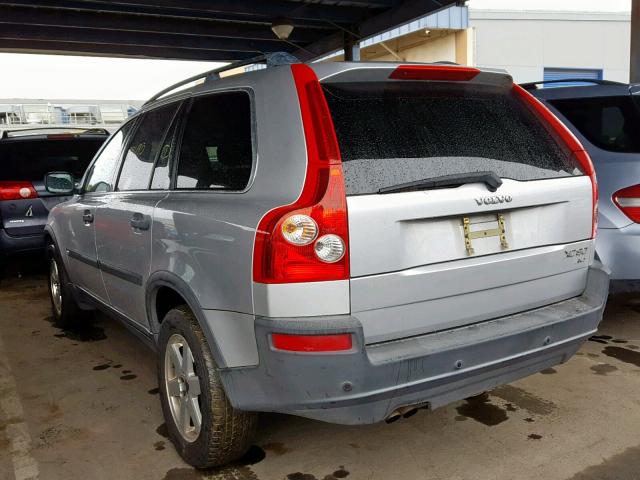 YV1CZ59H441077568 - 2004 VOLVO XC90 SILVER photo 3