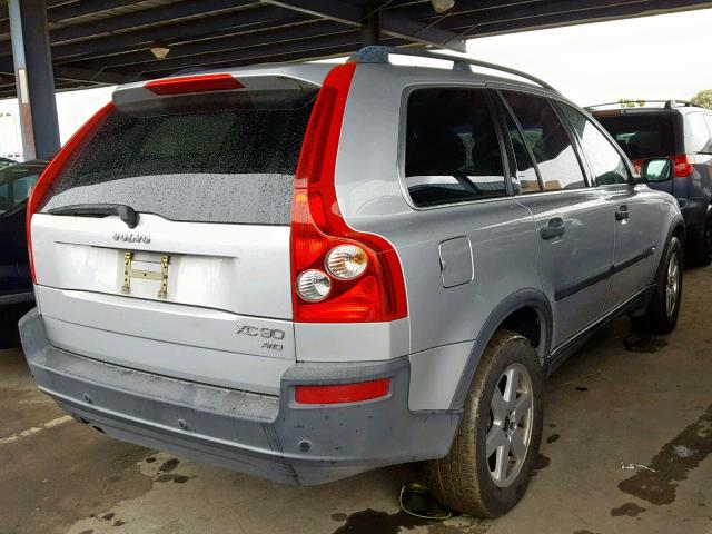 YV1CZ59H441077568 - 2004 VOLVO XC90 SILVER photo 4