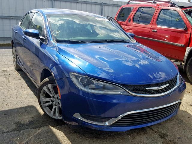 1C3CCCAB1FN701782 - 2015 CHRYSLER 200 LIMITE BLUE photo 1