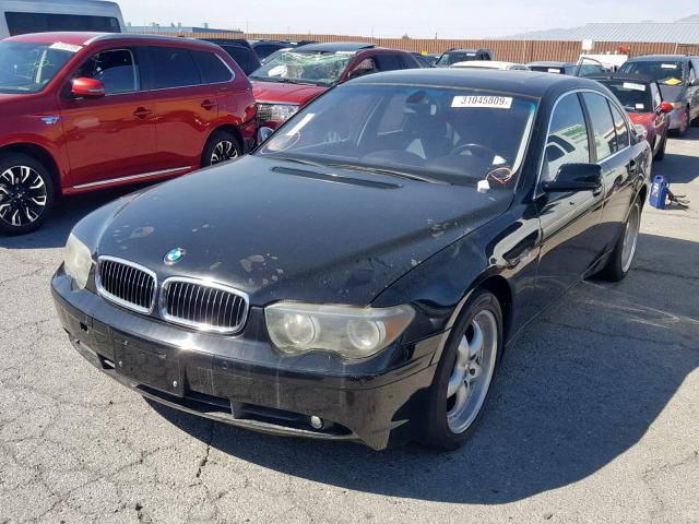 WBAGL63483DP68343 - 2003 BMW 745 I BLACK photo 2