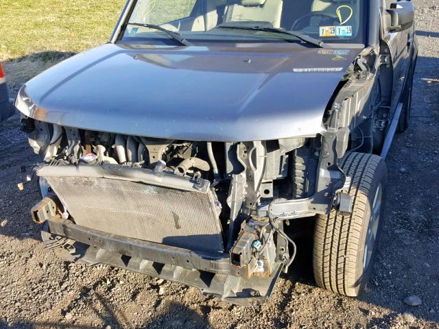 5J6YH2H71AL009180 - 2010 HONDA ELEMENT EX GRAY photo 9