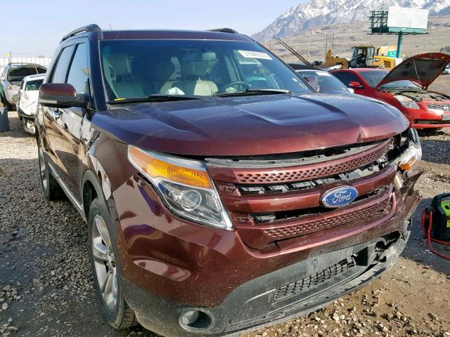 1FMHK8F86CGA48196 - 2012 FORD EXPLORER L BROWN photo 1