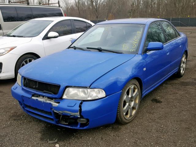 WAUDD68DXYA144075 - 2000 AUDI S4 2.7 QUA BLUE photo 2