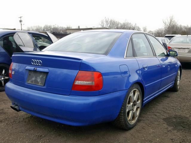 WAUDD68DXYA144075 - 2000 AUDI S4 2.7 QUA BLUE photo 4