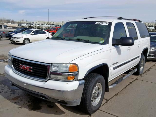 3GKGK26U13G300150 - 2003 GMC YUKON XL K WHITE photo 2