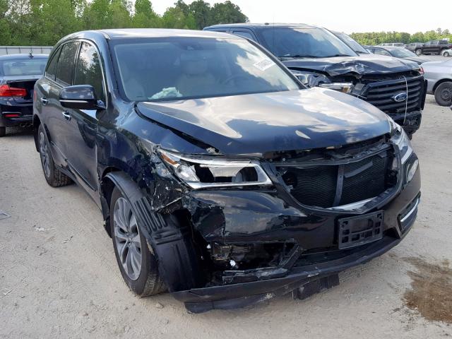5FRYD4H40FB017833 - 2015 ACURA MDX TECHNO BLACK photo 1