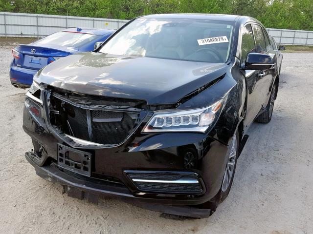 5FRYD4H40FB017833 - 2015 ACURA MDX TECHNO BLACK photo 2