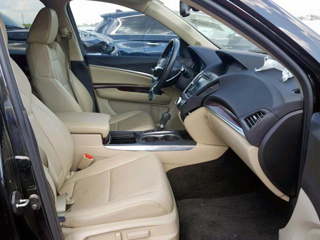 5FRYD4H40FB017833 - 2015 ACURA MDX TECHNO BLACK photo 5