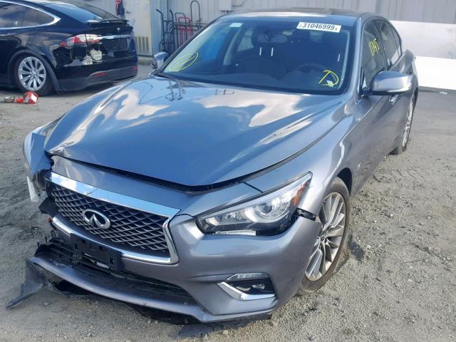 JN1EV7AP2JM590355 - 2018 INFINITI Q50 LUXE GRAY photo 2