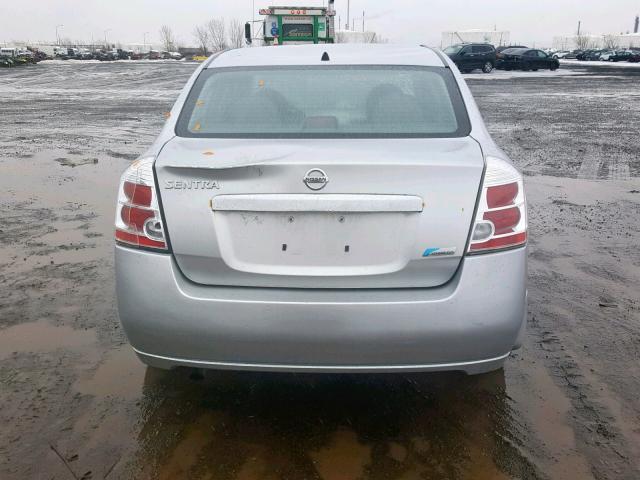 3N1AB6AP4AL651782 - 2010 NISSAN SENTRA 2.0 SILVER photo 9