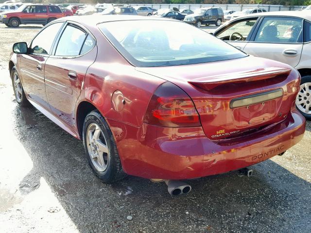 2G2WS542841253854 - 2004 PONTIAC GRAND PRIX MAROON photo 3