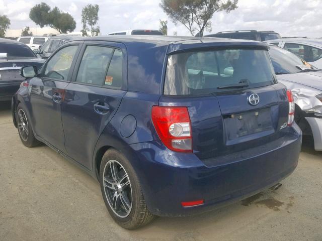 JTKKU4B44A1005579 - 2010 TOYOTA SCION XD BLUE photo 3