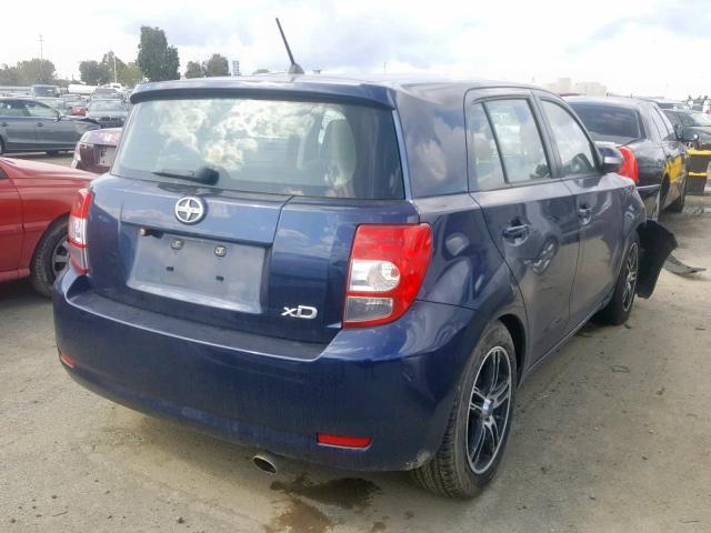 JTKKU4B44A1005579 - 2010 TOYOTA SCION XD BLUE photo 4