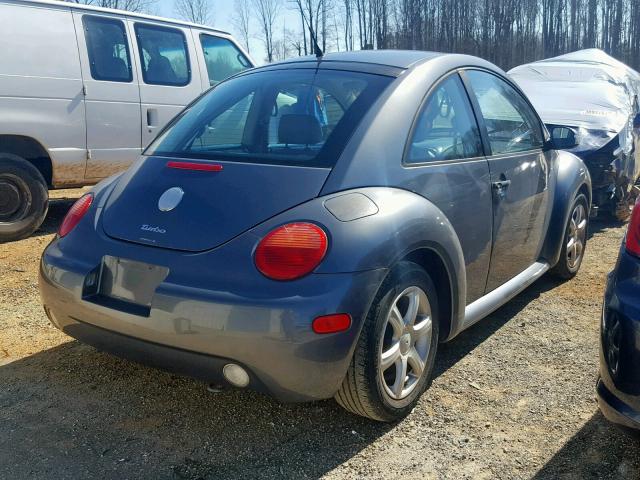 3VWCD31C54M404665 - 2004 VOLKSWAGEN NEW BEETLE ნაცრისფერი ფოტო 4