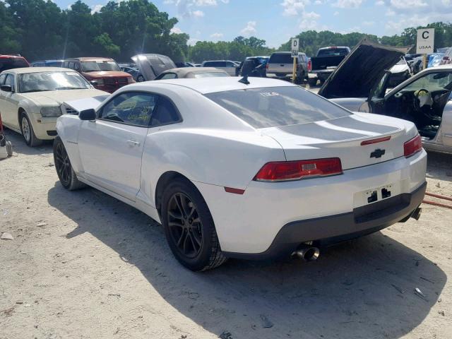 2G1FB1E37F9236388 - 2015 CHEVROLET CAMARO LS WHITE photo 3