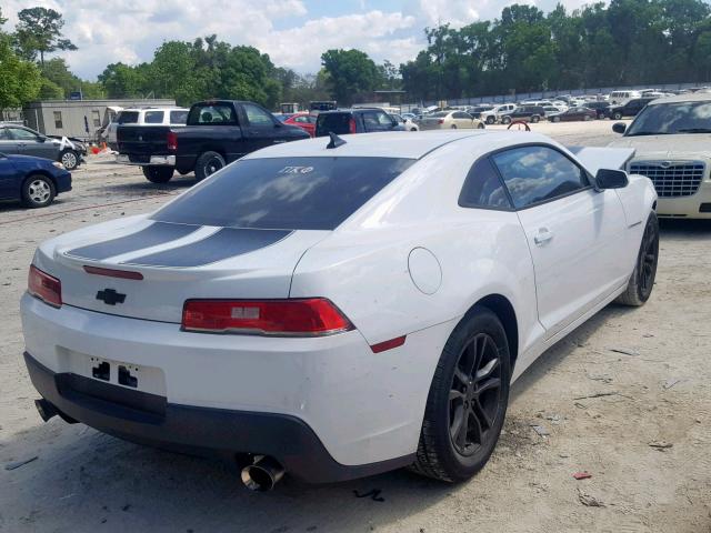 2G1FB1E37F9236388 - 2015 CHEVROLET CAMARO LS WHITE photo 4