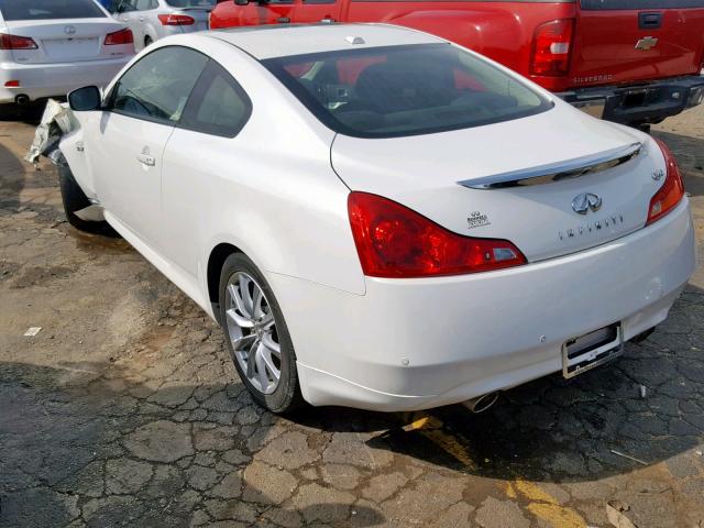 JN1CV6EK1EM113471 - 2014 INFINITI Q60 JOURNE WHITE photo 3