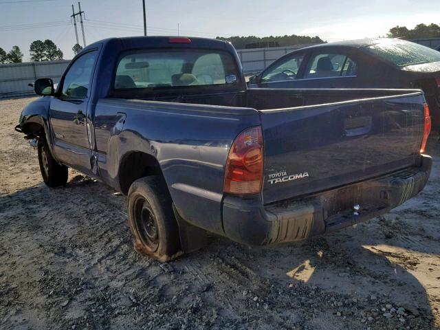 5TENX22N18Z528423 - 2008 TOYOTA TACOMA BLUE photo 3