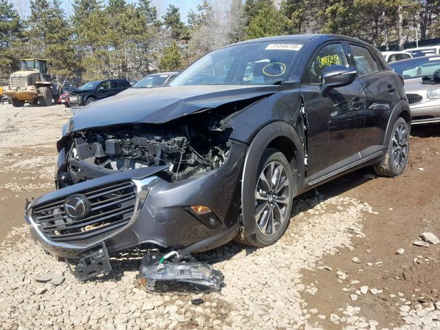 JM1DKFD73K0408324 - 2019 MAZDA CX-3 GRAND GRAY photo 2