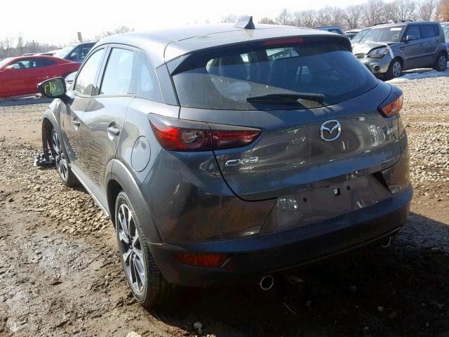 JM1DKFD73K0408324 - 2019 MAZDA CX-3 GRAND GRAY photo 3