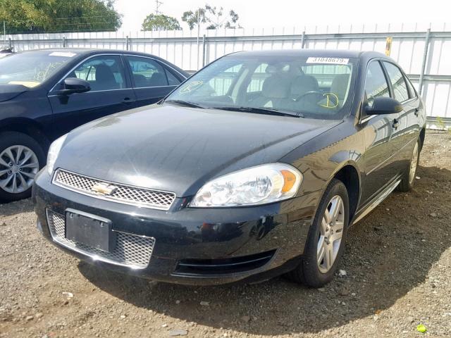 2G1WB5E39E1183245 - 2014 CHEVROLET IMPALA LIM BLACK photo 2