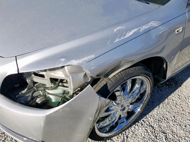 1G1ZG57B58F230383 - 2008 CHEVROLET MALIBU LS SILVER photo 9