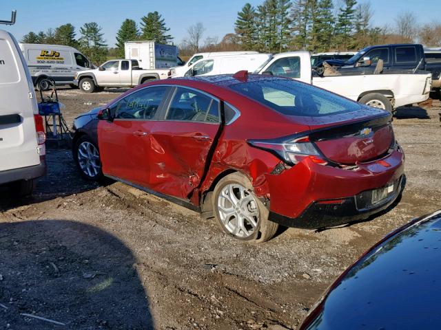 1G1RD6S55HU163098 - 2017 CHEVROLET VOLT PREMI MAROON photo 3