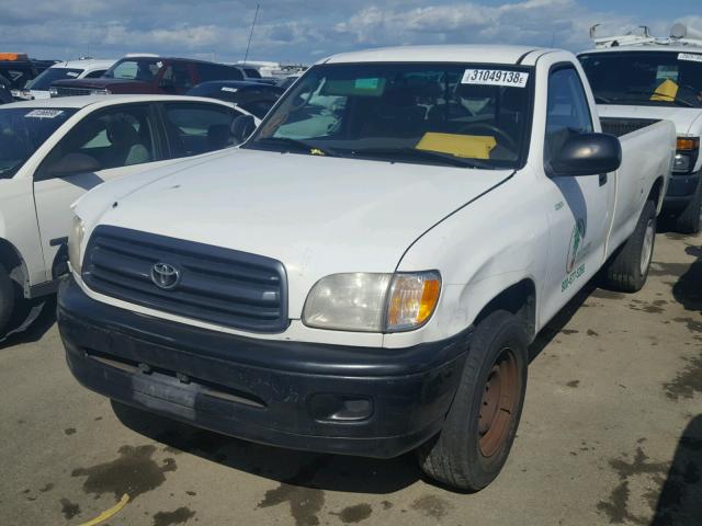 5TBJN3217YS074501 - 2000 TOYOTA TUNDRA WHITE photo 1