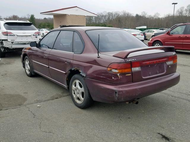 4S3BD4351X7259478 - 1999 SUBARU LEGACY L BURGUNDY photo 3