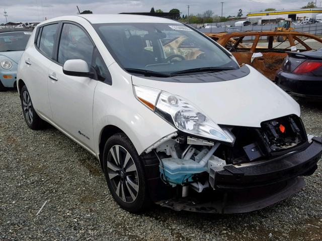 1N4BZ0CP4HC302513 - 2017 NISSAN LEAF S WHITE photo 1