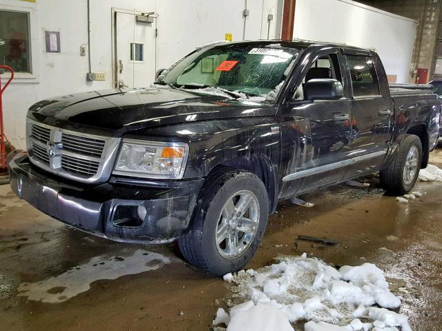 1D7RW5GPXBS537932 - 2011 DODGE DAKOTA LAR BLACK photo 2