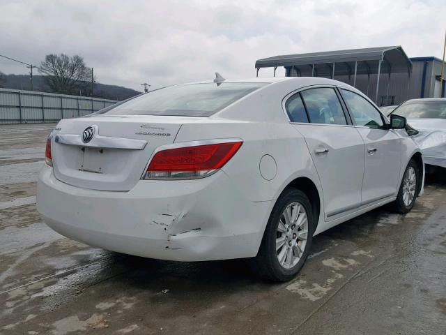 1G4GB5EG1AF320630 - 2010 BUICK LACROSSE C WHITE photo 4