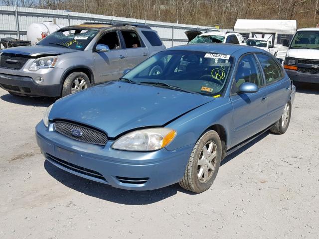 1FAFP56U86A253413 - 2006 FORD TAURUS SEL BLUE photo 2