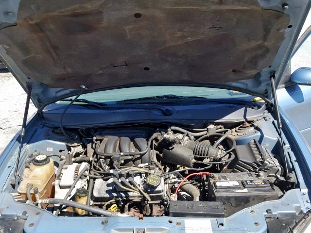 1FAFP56U86A253413 - 2006 FORD TAURUS SEL BLUE photo 7