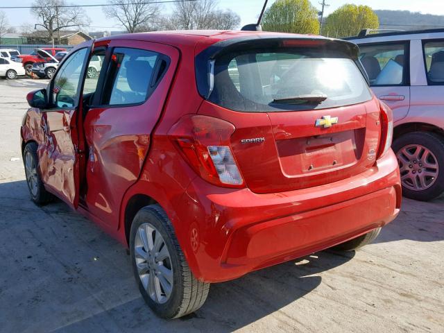 KL8CD6SA6HC791325 - 2017 CHEVROLET SPARK 1LT RED photo 3