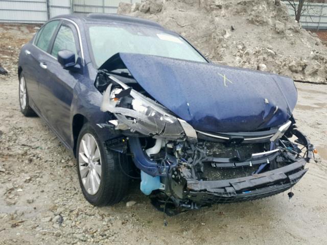 1HGCR2F84EA161398 - 2014 HONDA ACCORD EXL BLUE photo 1