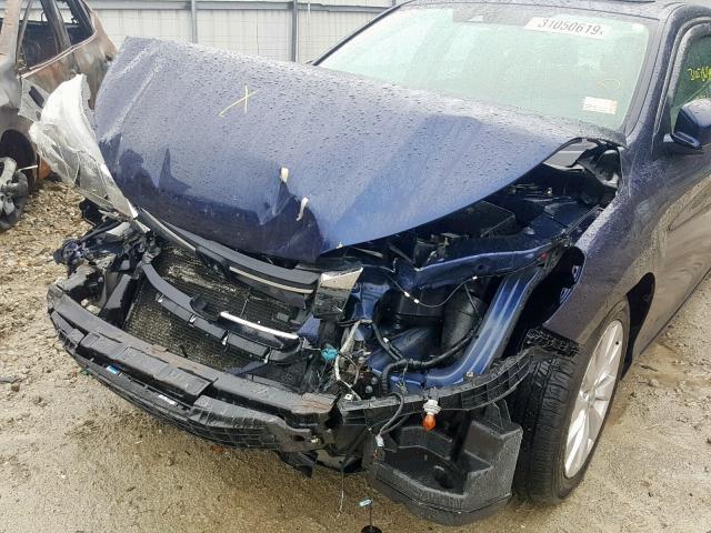 1HGCR2F84EA161398 - 2014 HONDA ACCORD EXL BLUE photo 9