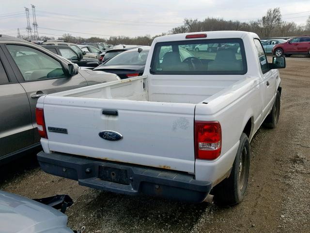 1FTYR10D87PA00797 - 2007 FORD RANGER WHITE photo 4