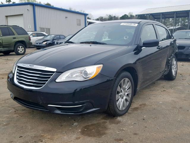 1C3CCBAB6DN735689 - 2013 CHRYSLER 200 LX BLACK photo 2