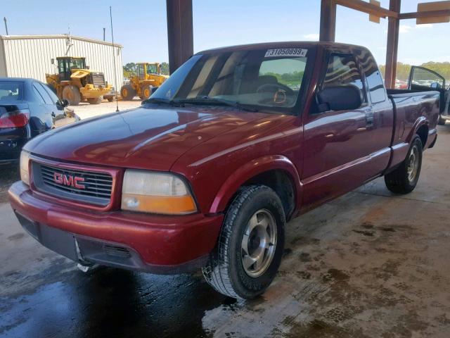 1GTCS19W2Y8253404 - 2000 GMC SONOMA MAROON photo 2